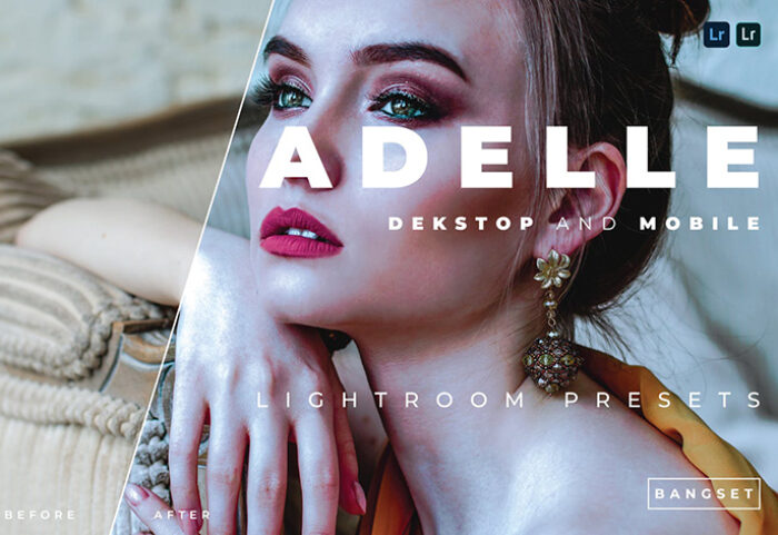 خرید 20 پریست لایت روم پرتره دسکتاپ و موبایل Adelle Lightroom Preset