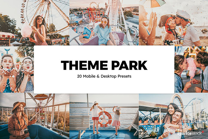خرید پریست لایت روم و پریست کمرا راو فتوشاپ و لات رنگی Theme Park Lightroom Presets LUTs خرید پریست لایت روم و پریست کمرا راو فتوشاپ و لات رنگی Theme Park Lightroom Presets LUTs