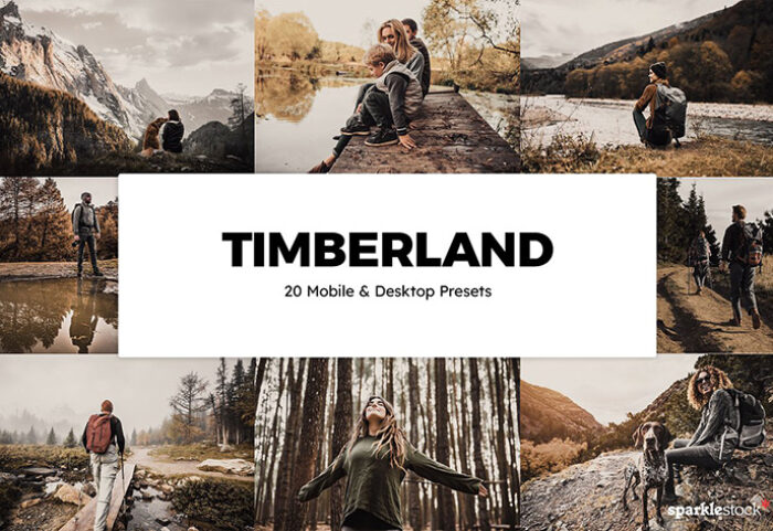 خرید پریست لایت روم و پریست کمرا راو فتوشاپ و لات رنگی Timberland Lightroom Presets And LUTs