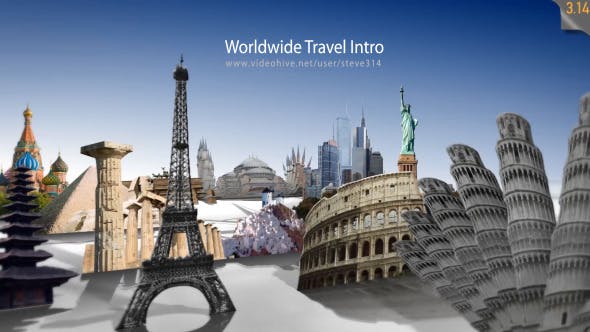 پروژه آماده افتر افکت با موزیک تبلیغ آژانس مسافرتی Worldwide Travel Intro Show پروژه آماده افتر افکت با موزیک تبلیغ آژانس مسافرتی Worldwide Travel Intro Show