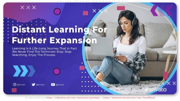 پروژه آماده افتر افکت معرفی دوره های آنلاین آموزشی Online Education Promotion پروژه آماده افتر افکت معرفی دوره های آنلاین آموزشی Online Education Promotion