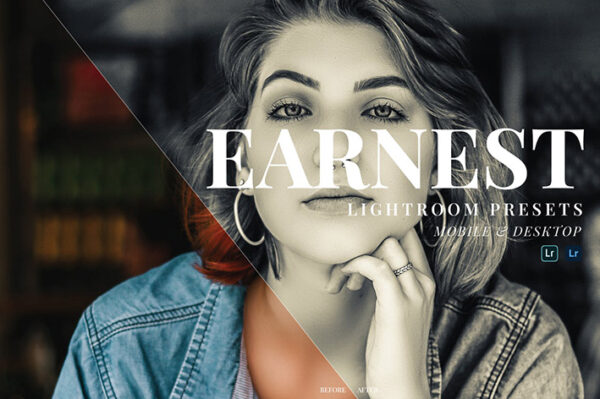 20 پریست تک رنگ حرفه ای لایت روم Earnest Lightroom Presets