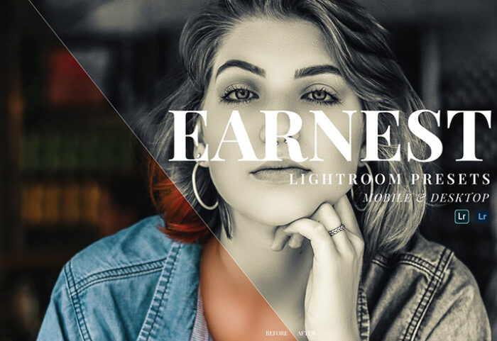 20 پریست تک رنگ حرفه ای لایت روم Earnest Lightroom Presets
