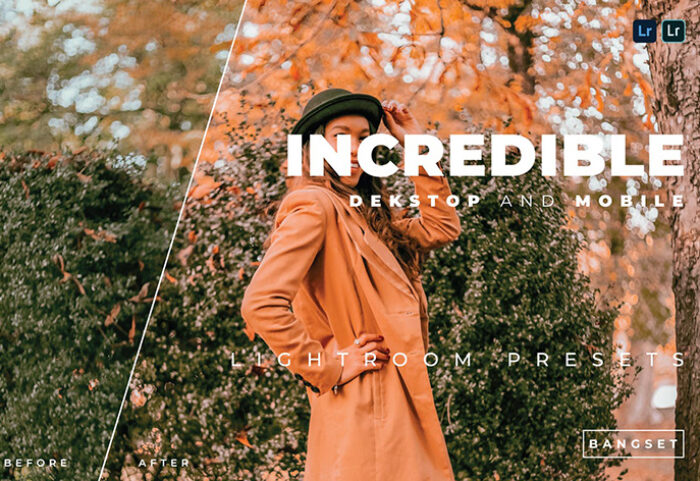 20 پریست رنگی لایت روم حرفه ای تم افسانه ای Incredible Lightroom Preset