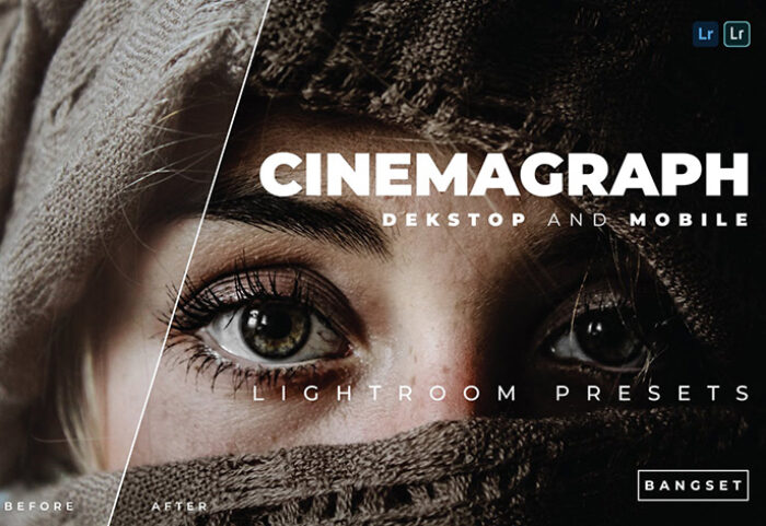 20 پریست رنگی لایت روم حرفه ای تم سینماگراف Cinemagraph Lightroom Preset