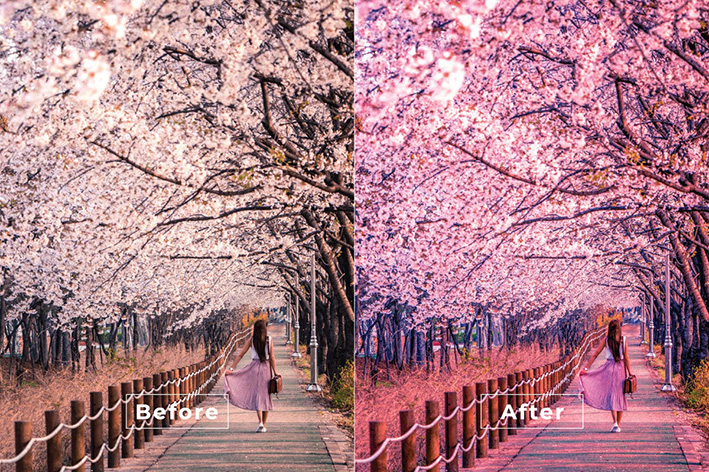 20 پریست رنگی لایت روم حرفه ای تم عشق صورتی Love Lightroom Preset 20 پریست رنگی لایت روم حرفه ای تم عشق صورتی Love Lightroom Preset