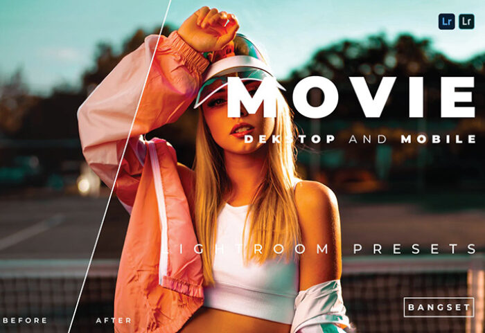 20 پریست رنگی لایت روم حرفه ای تم فیلم Movie Lightroom Preset