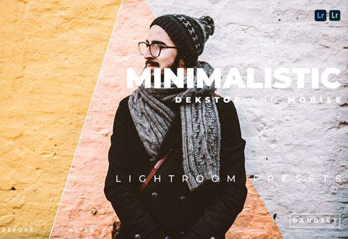 20 پریست رنگی لایت روم حرفه ای تم مینیمالیست Minimalistic Lightroom Preset