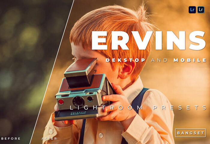 20 پریست سینماتیک حرفه ای لایت روم Ervins Lightroom Preset