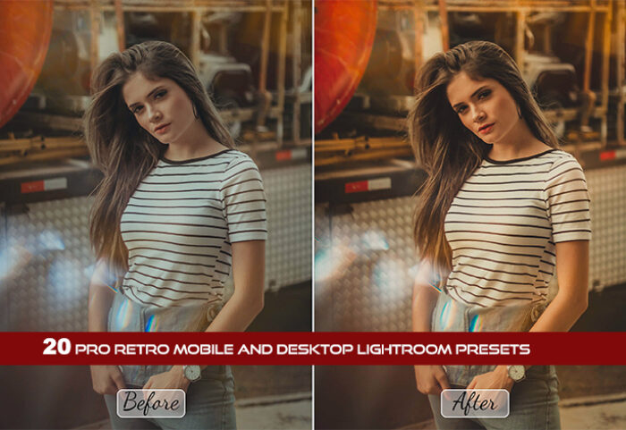 20 پریست لایت روم جدید تم رنگ قدیمی Pro Retro Lightroom Presets