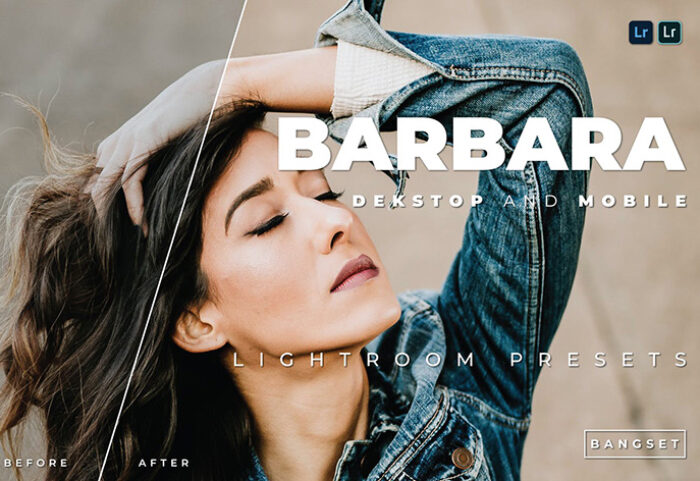 20 پریست لایت روم پرتره زیبا دسکتاپ و موبایل Barbara Lightroom Preset