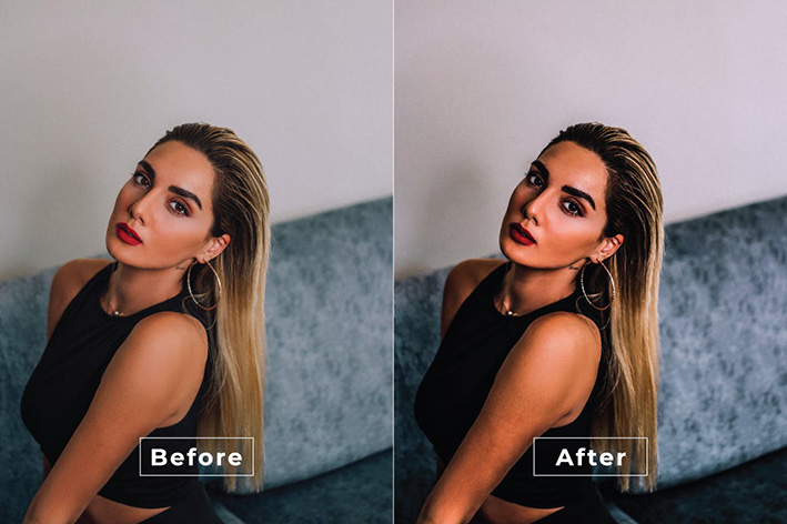 20 پریست لایت روم پرتره سینماتیک دسکتاپ و موبایل Beatrice Lightroom Preset 20 پریست لایت روم پرتره سینماتیک دسکتاپ و موبایل Beatrice Lightroom Preset