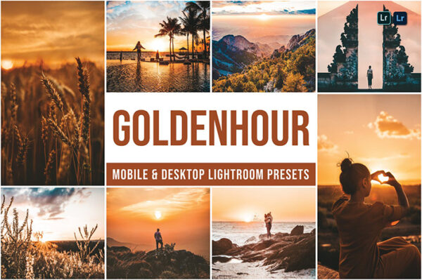 30 پریست لایت روم حرفه ای تم ساعت طلایی Golden Hour Lightroom Presets