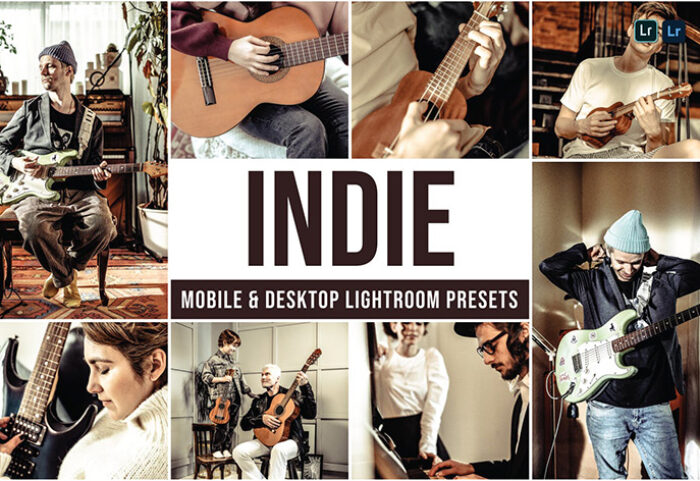 30 پریست لایت روم دسکتاپ و موبایل افکت سینمایی Indie Lightroom Presets