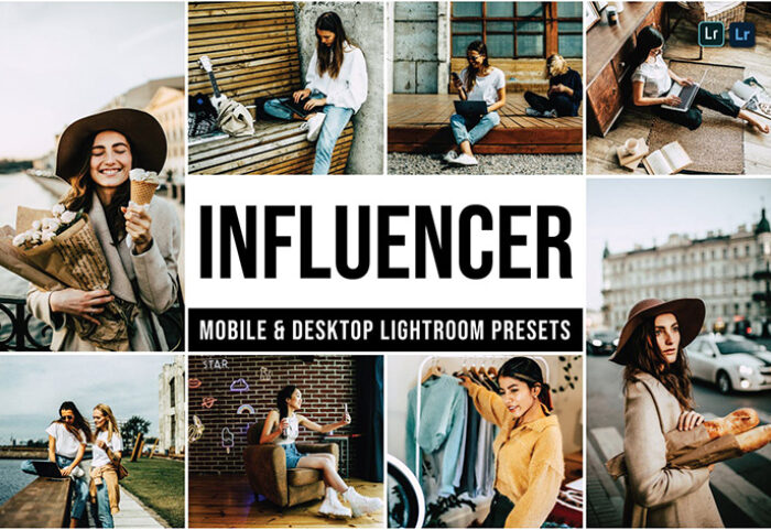 30 پریست لایت روم رنگی عکس اینستاگرام Influencer Lightroom Presets