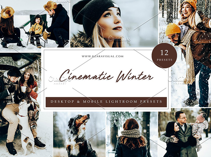 36 پریست سینماتیک زمستانی حرفه ای لایت روم Cinematic Winter Lightroom presets 36 پریست سینماتیک زمستانی حرفه ای لایت روم Cinematic Winter Lightroom presets