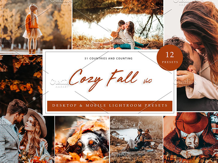 36 پریست لایت روم حرفه ای پاییز تم پائیز آرام Cozy Fall Vol 2 Lightroom Presets 36 پریست لایت روم حرفه ای پاییز تم پائیز آرام Cozy Fall Vol 2 Lightroom Presets
