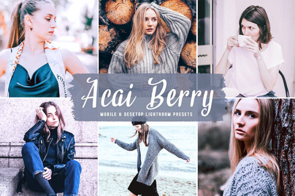 40 پریست لایت روم و پریست کمرا راو و اکشن فتوشاپ Acai Berry Lightroom Presets