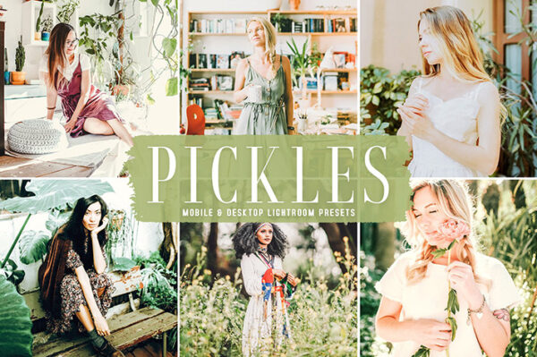 40 پریست لایت روم و پریست کمرا راو و اکشن فتوشاپ Pickles Lightroom Presets