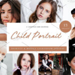 45 پریست لایت روم حرفه ای پرتره کودک Child Portrait Lightroom Presets