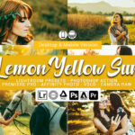 61 پریست لایت روم و کمرا راو و اکشن فتوشاپ و لات رنگی Lemon Yellow Sun Lightroom Presets