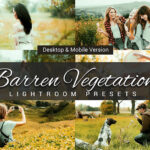 80 پریست لایت روم و کمرا راو و اکشن فتوشاپ و لات رنگی Barren Vegetation Lightroom Presets
