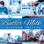 80 پریست لایت روم و کمرا راو و اکشن فتوشاپ و لات رنگی Butter milk Lightroom Presets