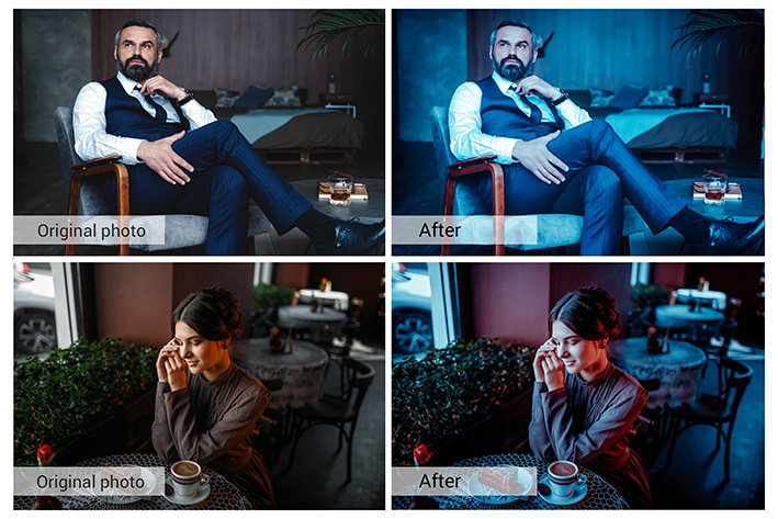 80 پریست لایت روم و کمرا راو و اکشن فتوشاپ و لات رنگی تم آبی دریا Deep Blue Sea Lightroom Presets 80 پریست لایت روم و کمرا راو و اکشن فتوشاپ و لات رنگی تم آبی دریا Deep Blue Sea Lightroom Presets
