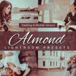 80 پریست لایت روم و کمرا راو و اکشن فتوشاپ و لات رنگی تم بادام Almond Lightroom Presets