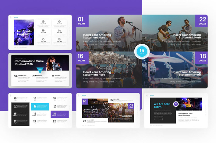 قالب پاورپوینت حرفه ای موسیقی و کنسرت Gogigs Music Event Powerpoint Template قالب پاورپوینت حرفه ای موسیقی و کنسرت Gogigs Music Event Powerpoint Template