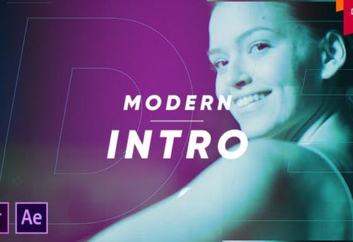 پروژه آماده پریمیر با موزیک تیتراژ و وله حرفه ای مدرن Modern Intro