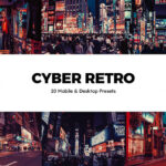 پریست لایت روم و پریست کمرا راو فتوشاپ و لات رنگی Cyber Retro Lightroom Presets