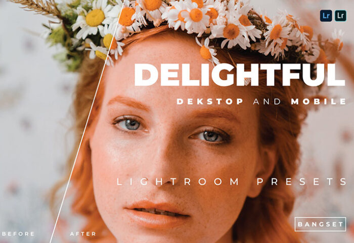 پریست لایت روم پرتره 20 تایی تم دلپذیر Delightful Lightroom Preset