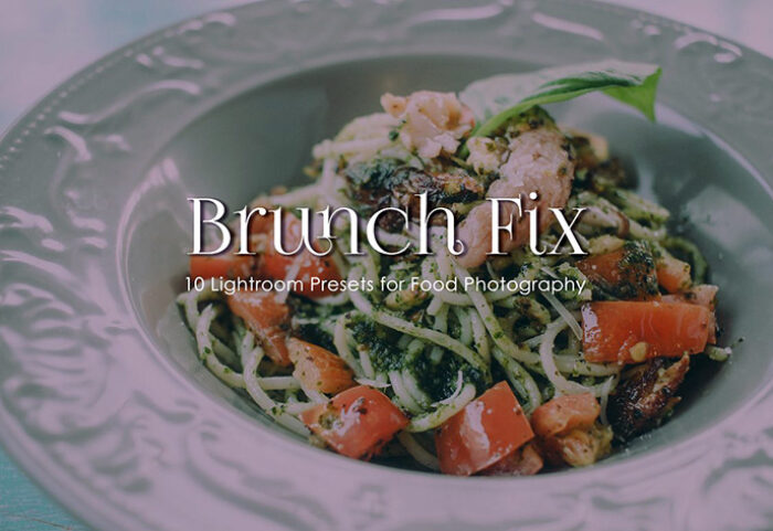 10 پریست لایت روم مواد غذایی BRUNCH FIX Lightroom Presets