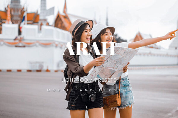 20 پریست لایت روم جهانگردی و مسافرت Arah Lightroom Presets
