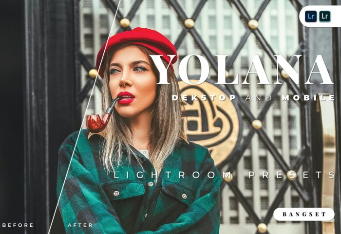 20 پریست لایت روم زیبا برای عکس پرتره Yolana Lightroom Preset