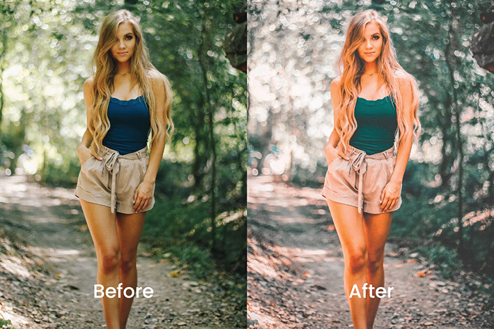 20 پریست پرتره فشن فضای باز تم نارنجی آبی Fani Lightroom Presets 20 پریست پرتره فشن فضای باز تم نارنجی آبی Fani Lightroom Presets
