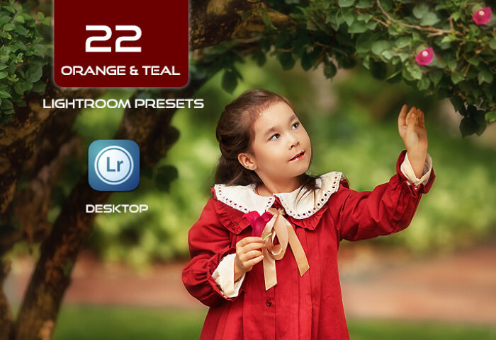 22 پریست لایت روم تناژ نارنجی Orange Teal Look Lightroom Preset