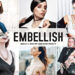 40 پریست لایت روم فشن و پریست کمرا راو و اکشن فتوشاپ Embellish Lightroom Presets
