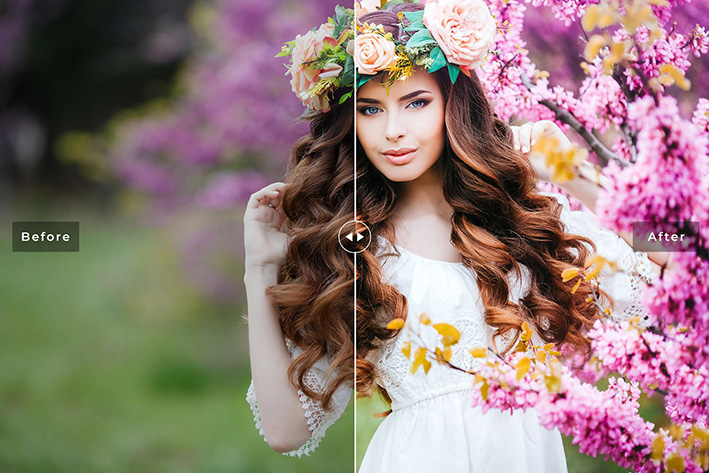 40 پریست لایت روم و پریست کمرا راو و اکشن فتوشاپ تم بوسه بهاری Spring Kiss Lightroom Presets 40 پریست لایت روم و پریست کمرا راو و اکشن فتوشاپ تم بوسه بهاری Spring Kiss Lightroom Presets