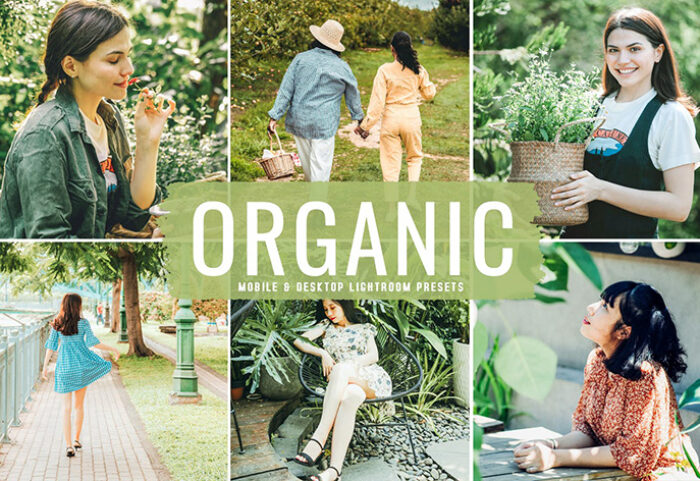40 پریست لایت روم و کمرا راو و اکشن فتوشاپ Organic Lightroom Presets