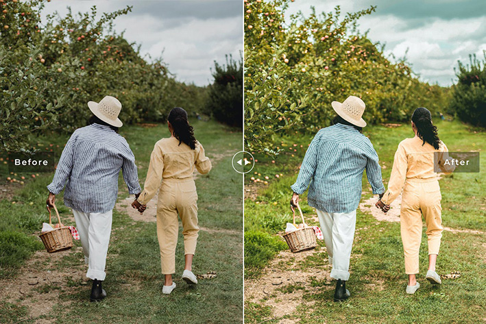 40 پریست لایت روم و کمرا راو و اکشن فتوشاپ Organic Lightroom Presets
