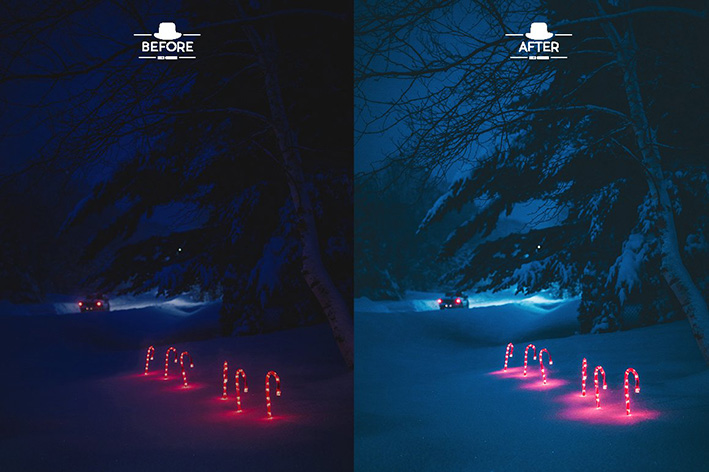 50 پریست لایت روم 2021 عکس کریسمس Christmas Lightroom Presets