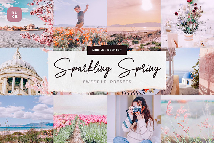 دانلود 30 پریست لایت روم فصل بهار حرفه ای Sparkling Spring Lightroom Presets دانلود 30 پریست لایت روم فصل بهار حرفه ای Sparkling Spring Lightroom Presets