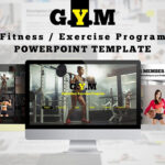 قالب پاورپوینت حرفه ای ورزشی با 38 اسلاید Fitness Center Powerpoint Template