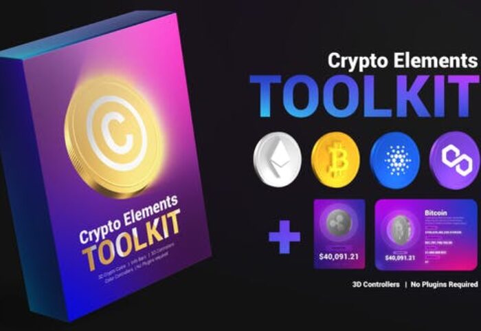 پروژه پریمیر 2021 با موزیک تبلیغات بیت کوین Crypto Elements Toolkit