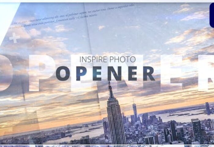پروژه پریمیر اسلاید شو سینمایی با موزیک Inspire Photo Opener