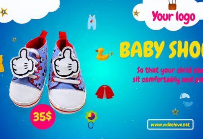 پروژه پریمیر با موزیک تبلیغات لوازم کودک Baby Planet Sale Promo