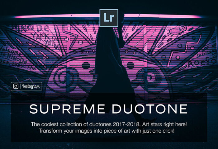 100 پریست لایت روم حرفه ای تک رنگ Duotone Lightroom Presets