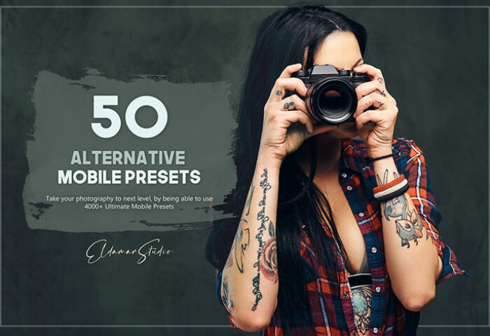 100 پریست لایت روم عکاسی سینمایی Alternative Mobile Presets Pack